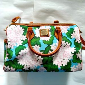 Dooney and bourke special edition hydrangea shoulder bag